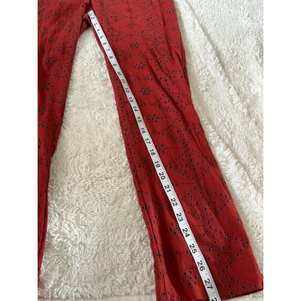 Free People Womens Collared Orange Jumpsuit Sz 0 Boho Utility Core Indie Casual - Picture 4 of 8